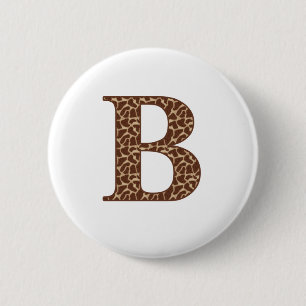 Giraffe A 6 Cm Round Badge