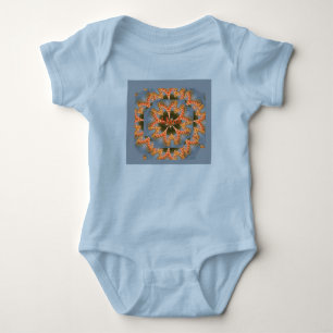 Giraffe Abstract Art Print Baby Bodysuit