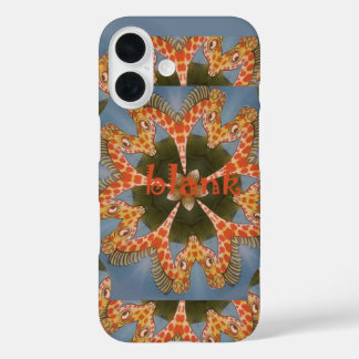 Giraffe Abstract Art Print iPhone 16 Case