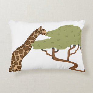 Giraffe, Acacia Decorative Cushion