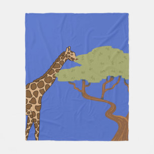 Giraffe, Acacia Fleece Blanket