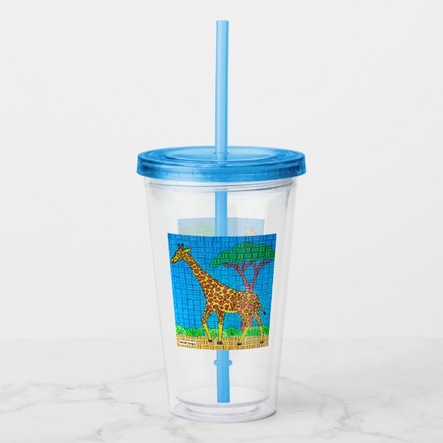 Giraffe - Acrylic Cup (Front)