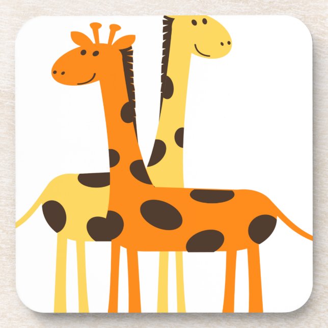 giraffe africa safari wildlife coaster (Front)