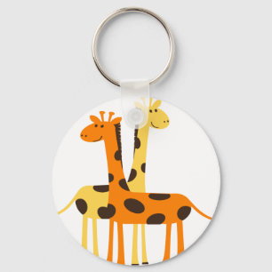 giraffe africa safari wildlife key ring