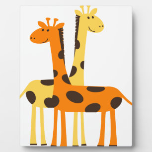 giraffe africa safari wildlife plaque