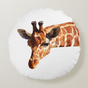 Giraffe African Animal Print Throw Pillow