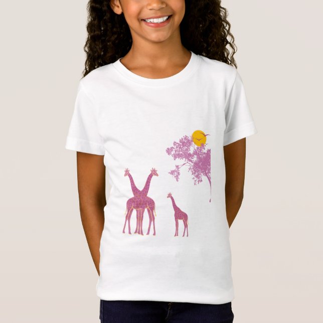 Giraffe African Safari T-Shirt (Front)
