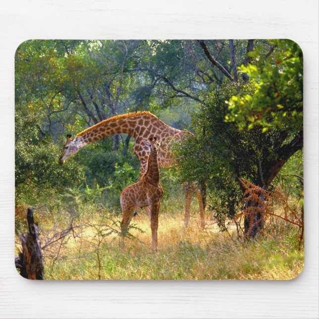 Giraffe and Baby Mousepad (Front)