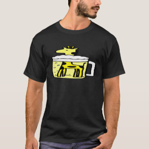 Giraffe And Beer  Novelty Graphic Loved Tee