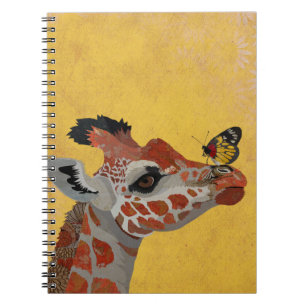 GIRAFFE AND BUTTERFLY NOTEBOOK