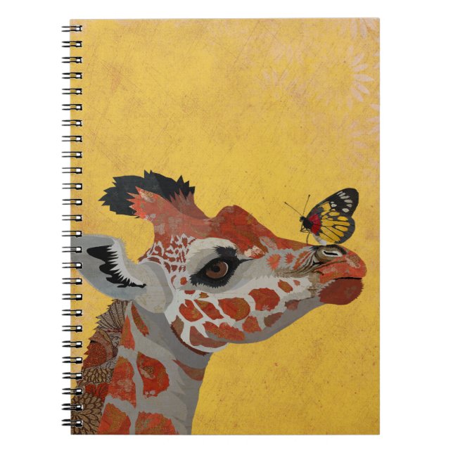 GIRAFFE AND BUTTERFLY NOTEBOOK (Front)
