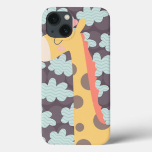 Giraffe and Clouds iPhone 13 Case