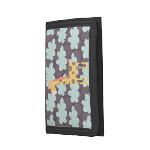 Giraffe and Clouds Trifold Wallet