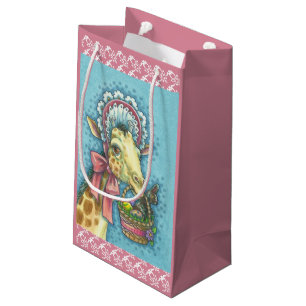GIRAFFE AND EASTER BASKET GIFT BAG Sm