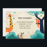 Giraffe and Friends Birthday Party Invitation<br><div class="desc">A trendy giraffe and friends birthday party invitation or trip to the zoo party. (Image by Freepik). The card is easy to customise with your wording, font and font colour. Not exactly what you're looking for? All our products can be custom designed to meet your needs at no extra charge....</div>