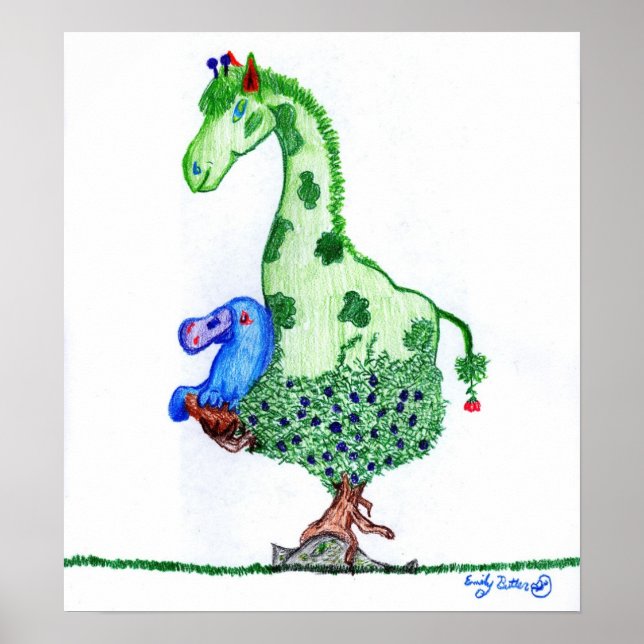 Giraffe and Platypus Poster (Front)