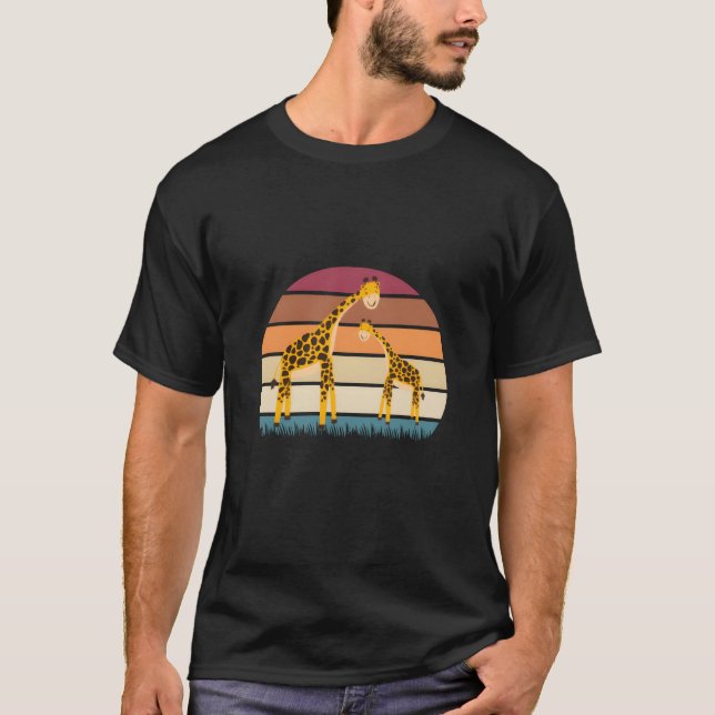 Giraffe Animal funny T-Shirt (Front)