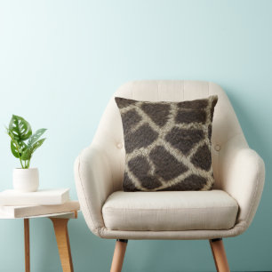 giraffe animal fur skin texture wild leather patte cushion