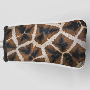 giraffe animal fur skin texture wild leather patte golf head cover