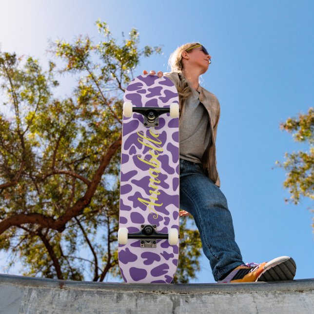 Giraffe Animal Print Custom Skateboard (Outdoor 1)