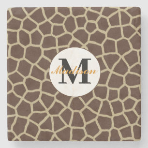 Giraffe Animal Print Drink Coaster