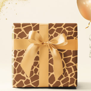 Giraffe Animal Print Safari Wild Life Wrapping Paper