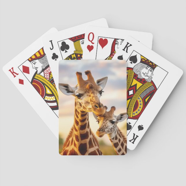 Giraffe Animal Wild Beauty Freedom Wilderness Art Playing Cards (Back)