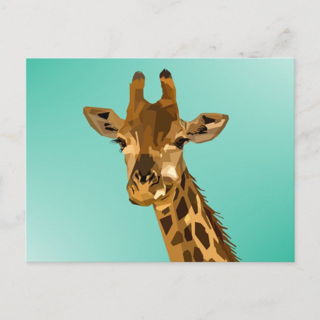 GIRAFFE ART POSTCARDS (Front)