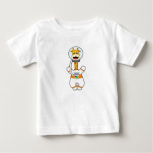 Giraffe as Astronaut in Costume Baby T-Shirt