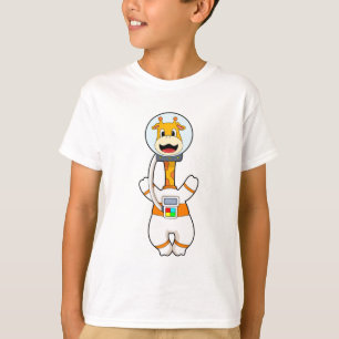 Giraffe as Astronaut in Costume T-Shirt