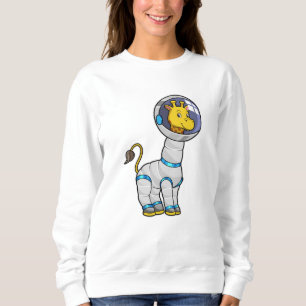 Giraffe as Astronaut in Glass sphere Sweatshirt