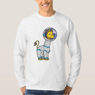 Giraffe as Astronaut in Glass sphere T-Shirt