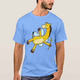 Giraffe as Bee with Wings and Magic wand T-Shirt