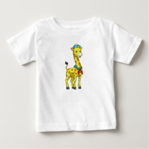 Giraffe as Sailor with Sailor hat Baby T-Shirt