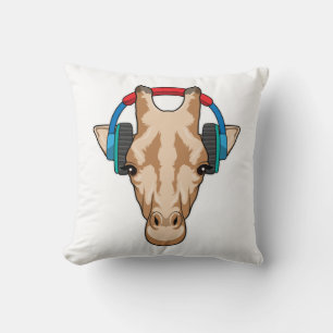 Giraffe at Music with Headphone Cushion