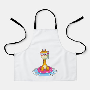 Giraffe at Swimming with Snorkel Apron
