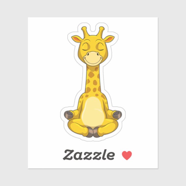 Giraffe at Yoga Meditation (Sheet)