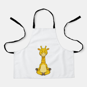 Giraffe at Yoga Meditation Apron