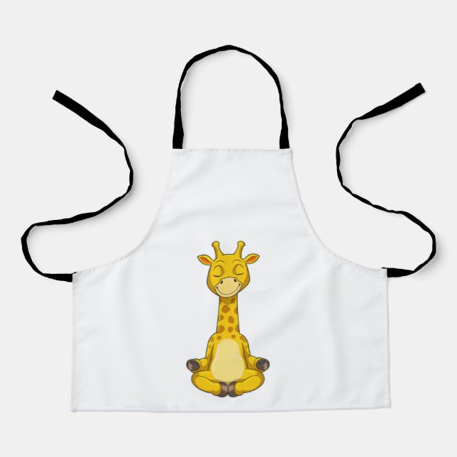 Giraffe at Yoga Meditation Apron (Front)
