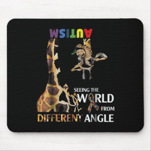 Giraffe Autism Seeing The World From Different Ang Mouse Mat