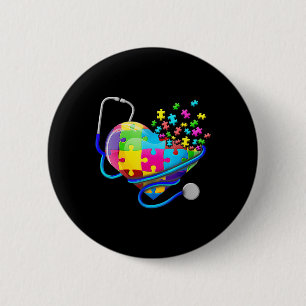 Giraffe Autism Seeing World Different Angle Awaren 6 Cm Round Badge