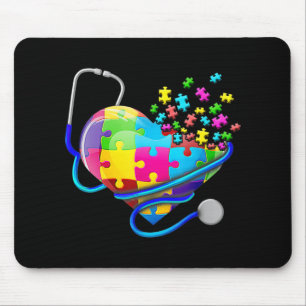 Giraffe Autism Seeing World Different Angle Awaren Mouse Mat