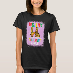 Giraffe Autism Seeing World Different Angle Awaren T-Shirt