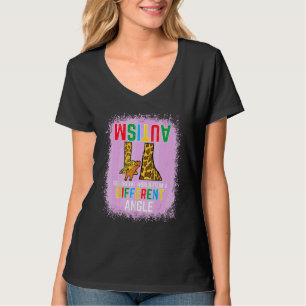 Giraffe Autism Seeing World Different Angle Awaren T-Shirt