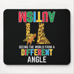 Giraffe Autism Seeing World Different Angle Mouse Mat