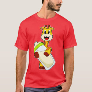 Giraffe Baby bottle Milk T-Shirt