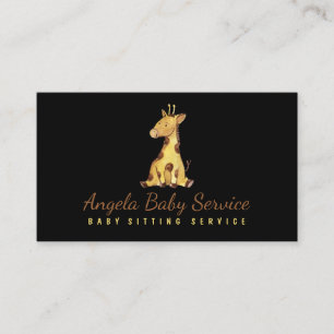 Giraffe Baby Business Card
