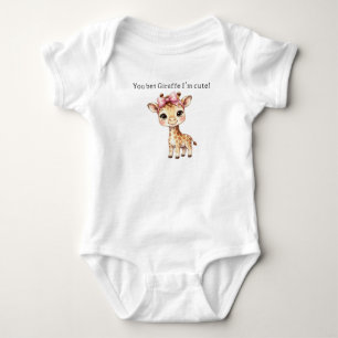 Giraffe Baby Girl Bodysuit