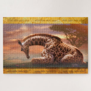 GIRAFFE BABY OF AFRICA JIGSAW PUZZLE