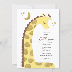Giraffe Baby Shower Invitation